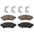 KIT-073024-1762 4-Wheel Set Front and Rear Brake Disc and Pad Kit, Plain Surface 5 Lugs Front-296.93 mm/Rear-270 mm Ceramic, Includes (2) Brake Pad Set and (4) Brake Disc