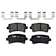 KIT-073024-1960 4-Wheel Set Front and Rear Brake Disc and Pad Kit, Plain Surface, 5 Lugs, Ceramic - Front; Semi-Metallic - Rear, 321mm Front Disc, Single Piston Front Calipers
