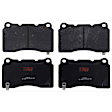 KIT-073024-1967 4-Wheel Set Front and Rear Brake Disc and Pad Kit, Plain Surface, 5 Lugs, Ceramic - Front; Semi-Metallic - Rear, 321mm Front Disc, Single Piston Front Calipers