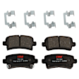 KIT-073024-1967 4-Wheel Set Front and Rear Brake Disc and Pad Kit, Plain Surface, 5 Lugs, Ceramic - Front; Semi-Metallic - Rear, 321mm Front Disc, Single Piston Front Calipers