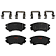 KIT-073024-1989 4-Wheel Set Front and Rear Brake Disc and Pad Kit, Cross-drilled and Slotted 5 Lugs Front-321 mm/Rear-314.96 mm Semi-metallic, Includes (4) Brake Disc and (2) Brake Pad Set