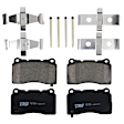 KIT-073024-2342 4-Wheel Set Front and Rear Brake Disc and Pad Kit, Plain Surface 5 Lugs Front-303.02 mm/Rear-297.94 mm Ceramic, Includes (4) Brake Disc and (2) Brake Pad Set
