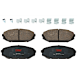 2002 Acura MDX - TRW Front and Rear Brake Disc and Pad Kit, Plain Surface, 5 Lugs, Ceramic