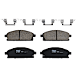 KIT-073024-250 4-Wheel Set Front and Rear Brake Disc and Pad Kit, Cross-drilled and Slotted 5 Lugs Front-299.97 mm/Rear-312.93 mm Ceramic, Includes (4) Brake Disc and (2) Brake Pad Set