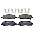 KIT-073024-2583 4-Wheel Set Front and Rear Brake Disc and Pad Kit, Cross-drilled and Slotted 5 Lugs Front-323 mm/Rear-292 mm Ceramic, Includes (2) Brake Pad Set and (4) Brake Disc