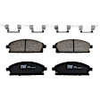 KIT-073024-259 4-Wheel Set Front and Rear Brake Disc and Pad Kit, Plain Surface 5 Lugs Front-299.97 mm/Rear-312.93 mm Ceramic, Includes (4) Brake Disc and (2) Brake Pad Set