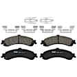 KIT-073024-2617 4-Wheel Set Front and Rear Brake Disc and Pad Kit, Cross-drilled and Slotted 6 Lugs Front-305.05 mm/Rear-329.69 mm Ceramic, Includes (4) Brake Disc and (2) Brake Pad Set