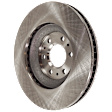 KIT-073024-2720 4-Wheel Set Front and Rear Brake Disc and Pad Kit, Plain Surface 6 Lugs Front-323.09 mm/Rear-319.02 mm Ceramic, Includes (4) Brake Disc and (2) Brake Pad Set