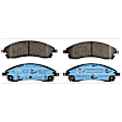 KIT-073024-2720 4-Wheel Set Front and Rear Brake Disc and Pad Kit, Plain Surface 6 Lugs Front-323.09 mm/Rear-319.02 mm Ceramic, Includes (4) Brake Disc and (2) Brake Pad Set