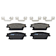 KIT-073024-2720 4-Wheel Set Front and Rear Brake Disc and Pad Kit, Plain Surface 6 Lugs Front-323.09 mm/Rear-319.02 mm Ceramic, Includes (4) Brake Disc and (2) Brake Pad Set