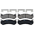 KIT-073024-2790 4-Wheel Set Front and Rear Brake Disc and Pad Kit, Plain Surface, 6 Lugs, Ceramic - Front, Semi-Metallic - Rear, 2nd Design