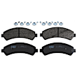 KIT-073024-2848 Front and Rear Brake Disc and Pad Kit, Plain Surface, 5 Lugs, Front-275 mm/Rear-294.89 mm, Front-Semi-Metallic/Rear-Ceramic