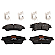 KIT-073024-3019 4-Wheel Set Brake Disc and Pad Kit, Plain Surface 5 Lugs Front-344.93 mm/Rear-324 mm Front-Ceramic/Rear-Semi-Metallic, Includes (4) Brake Disc and (2) Brake Pad Set