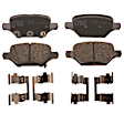 KIT-073024-3164 4-Wheel Set Front and Rear Brake Disc and Pad Kit, Plain Surface 5 Lugs Front-299.97 mm/Rear-267.97 mm Ceramic, Includes (4) Disc and (2) Pad Set