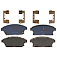 KIT-073024-3167 Front and Rear Brake Disc and Pad Kit, Plain Surface, 5 Lugs, Front-299.97 mm/Rear-292 mm, Front-Semi-Metallic/Rear-Ceramic