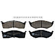 KIT-073024-3170 Front and Rear Brake Disc and Pad Kit, Plain Surface 5 Lugs Front-296.93 mm/Rear-270.26 mm Front-Ceramic/Rear-Semi-Metallic