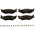 KIT-073024-3177 Front and Rear Brake Disc and Pad Kit, Plain Surface 5 Lugs Front-296.93 mm/Rear-270.26 mm Front-Ceramic/Rear-Semi-Metallic