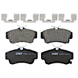 KIT-073024-3232 Front and Rear Brake Disc and Pad Kit, Plain Surface 5 Lugs Front-279.91 mm/Rear-269.75 mm Front-Ceramic/Rear-Semi-Metallic