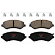 KIT-073024-3278 4-Wheel Set Front and Rear Brake Disc and Pad Kit, Plain Surface 5 Lugs Front-280.92 mm/Rear-289.81 mm Ceramic, Includes (2) Brake Pad Set and (4) Brake Disc