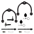 8-Piece Kit Front, Driver and Passenger Side Suspension Kit, Includes (2) Ball Joint, (2) Control Arm, and (4) Tie Rod End
