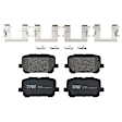 KIT-073024-3310 4-Wheel Set Front and Rear Brake Disc and Pad Kit, Cross-drilled and Slotted 5 Lugs Front and Rear-320.04 mm Semi-metallic, Includes (4) Brake Disc and (2) Brake Pad Set