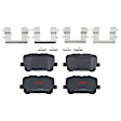 KIT-073024-3312 4-Wheel Set Front and Rear Brake Disc and Pad Kit, Cross-drilled and Slotted 5 Lugs Front and Rear-320.04 mm Semi-metallic, Includes (4) Brake Disc and (2) Brake Pad Set