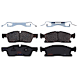 KIT-073024-3475 4-Wheel Set Front and Rear Brake Disc and Pad Kit, Plain Surface, 5 Lugs, Semi-Metallic - Front, Ceramic - Rear, 380mm Front Disc, 350mm Vented Rear Disc, Heavy Duty Brakes