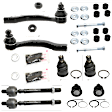 10-Piece Kit Front Suspension Kit, Includes (4) Ball Joint, (2) Sway Bar Link, and (4) Tie Rod End