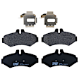 2006 Dodge Sprinter 2500 - 4-Wheel Set Front and Rear Brake Disc and Pad Kit, Plain Surface, 5 Lugs, Front-284.48 mm/Rear-272.03 mm, Semi-metallic
