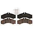 2006 Dodge Sprinter 2500 - 4-Wheel Set Front and Rear Brake Disc and Pad Kit, Plain Surface, 5 Lugs, Front-284.48 mm/Rear-272.03 mm, Semi-metallic