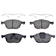 KIT-073024-3743 4-Wheel Set Front and Rear Brake Disc and Pad Kit, Plain Surface 5 Lugs Front-277.88 mm/Rear-279.91 mm Semi-metallic, Includes (4) Brake Disc and (2) Brake Pad Set