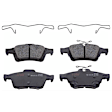KIT-073024-3746 4-Wheel Set Front and Rear Brake Disc and Pad Kit, Plain Surface 5 Lugs Front-277.88 mm/Rear-279.91 mm Semi-metallic, Includes (4) Brake Disc and (2) Brake Pad Set