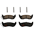 KIT-073024-3777 4-Wheel Set Front and Rear Brake Disc and Pad Kit, Plain Surface 5 Lugs Front-305.05 mm/Rear-294.89 mm Ceramic, Includes (2) Brake Pad Set and (4) Brake Disc