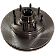 2011 Ford E-250 - 8-Piece Kit Front and Rear Brake Disc and Pad Kit, Plain Surface, 8 Lugs, Semi-metallic, 5.4L 8Cyl,  Includes (4) Brake Disc and (2) Brake Pad Set