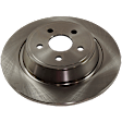 KIT-073024-3825 4-Wheel Set Front and Rear Brake Disc and Pad Kit, Plain Surface 5 Lugs Front-344.93 mm/Rear-314.96 mm Ceramic, Includes (2) Brake Pad Set and (4) Brake Disc