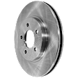 KIT-073024-3840 4-Wheel Set Front and Rear Brake Disc and Pad Kit, Plain Surface 5 Lugs Front-302.77 mm/Rear-302.01 mm Ceramic, Includes (4) Brake Disc and (2) Brake Pad Set