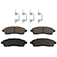 KIT-073024-3955 4-Wheel Set Front and Rear Brake Disc and Pad Kit, Cross-drilled and Slotted 8 Lugs Front-331 mm/Rear-326 mm Semi-metallic RWD, Includes (4) Brake Disc and (2) Brake Pad Set