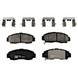 Front and Rear Brake Disc and Pad Kit, Plain Surface 5 Lugs Front-309.88 mm/Rear-281.94 mm Ceramic