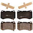 KIT-073024-404 Front and Rear Brake Disc and Pad Kit, Plain Surface, 5 Lugs, Front-309.88 mm/Rear-281.94 mm, Front-Semi-Metallic/Rear-Ceramic