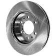 KIT-073024-4262 4-Wheel Set Front and Rear Brake Disc and Pad Kit, Plain Surface 6 Lugs Front-329.95 mm/Rear-347.98 mm Semi-metallic, Includes (4) Brake Disc and (2) Brake Pad Set