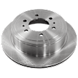 KIT-073024-4262 4-Wheel Set Front and Rear Brake Disc and Pad Kit, Plain Surface 6 Lugs Front-329.95 mm/Rear-347.98 mm Semi-metallic, Includes (4) Brake Disc and (2) Brake Pad Set