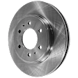 KIT-073024-4262 4-Wheel Set Front and Rear Brake Disc and Pad Kit, Plain Surface 6 Lugs Front-329.95 mm/Rear-347.98 mm Semi-metallic, Includes (4) Brake Disc and (2) Brake Pad Set