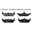 KIT-073024-4262 4-Wheel Set Front and Rear Brake Disc and Pad Kit, Plain Surface 6 Lugs Front-329.95 mm/Rear-347.98 mm Semi-metallic, Includes (4) Brake Disc and (2) Brake Pad Set