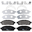 KIT-073024-4262 4-Wheel Set Front and Rear Brake Disc and Pad Kit, Plain Surface 6 Lugs Front-329.95 mm/Rear-347.98 mm Semi-metallic, Includes (4) Brake Disc and (2) Brake Pad Set