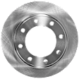 KIT-073024-4319 4-Wheel Set Front and Rear Brake Disc and Pad Kit, Plain Surface 8 Lugs Front-346.96 mm/Rear-340.11 mm Semi-metallic 4WD, Includes (4) Brake Disc and (2) Brake Pad Set