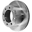 KIT-073024-4322 4-Wheel Set Front and Rear Brake Disc and Pad Kit, Plain Surface 8 Lugs Front-346.96 mm/Rear-340.11 mm Semi-metallic 4WD, Includes (4) Disc and (2) Pad Set