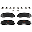 KIT-073024-4322 4-Wheel Set Front and Rear Brake Disc and Pad Kit, Plain Surface 8 Lugs Front-346.96 mm/Rear-340.11 mm Semi-metallic 4WD, Includes (4) Disc and (2) Pad Set