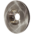 2006 Ford Freestyle - 4-Wheel Set Front and Rear Brake Disc and Pad Kit, Plain Surface, 5 Lugs, Front-314.96 mm/Rear-329.95 mm, Ceramic, 3.0L 6Cyl,  Includes (4) Disc and (2) Pad Set