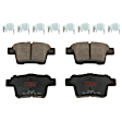 2006 Ford Freestyle - 4-Wheel Set Front and Rear Brake Disc and Pad Kit, Plain Surface, 5 Lugs, Front-314.96 mm/Rear-329.95 mm, Ceramic, 3.0L 6Cyl,  Includes (4) Disc and (2) Pad Set