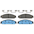 2006 Ford Freestyle - 4-Wheel Set Front and Rear Brake Disc and Pad Kit, Plain Surface, 5 Lugs, Front-314.96 mm/Rear-329.95 mm, Ceramic, 3.0L 6Cyl,  Includes (4) Disc and (2) Pad Set
